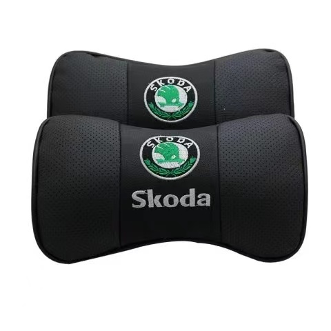 G-club Bantal Sandaran Kepala Bahan Kulit breathable Untuk Skoda