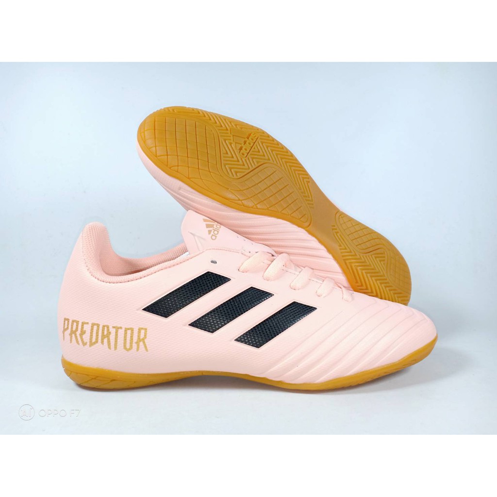 Sepatu Futsal Adidas Predator 18.4 Clear Orange