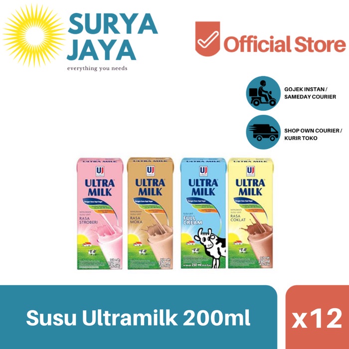 

Distributor Susu Ultramilk UHT 200ml (Isi 12 pc) -Susu Ultra UHT