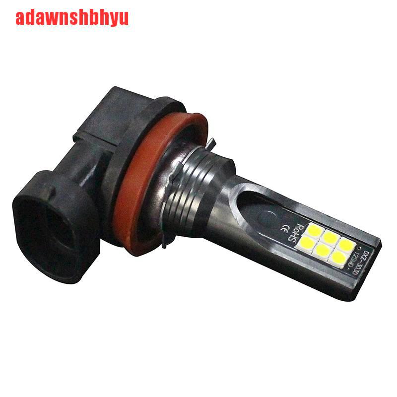 1pc Lampu Led H8/H9 H11 3030 12smd 12v 6000k Untuk Fog Lamp Mobil