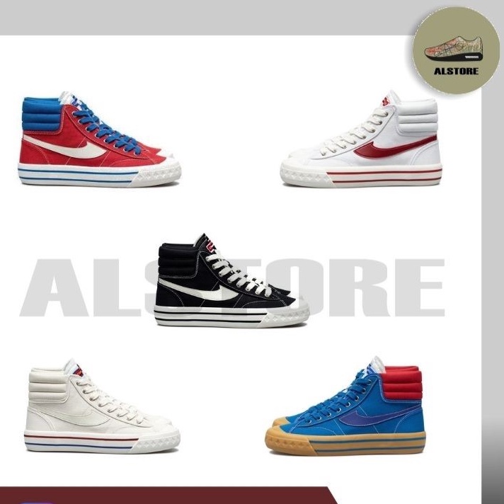 Compass Retrograde Hi BW/High Black White/White Red/Red Blue Retailer/Cream