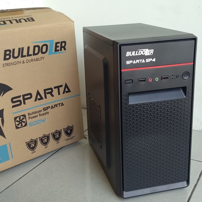 CASING PC BULLDOZER SPARTA SP1/SP4 500W (USB+AUDIO+FAN)