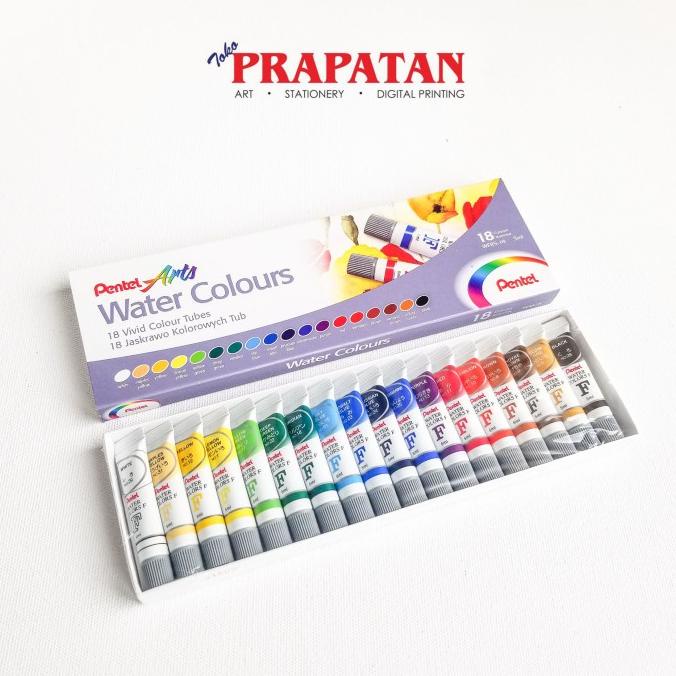 Pentel Watercolor / Cat air Pentel 18 warna termurah