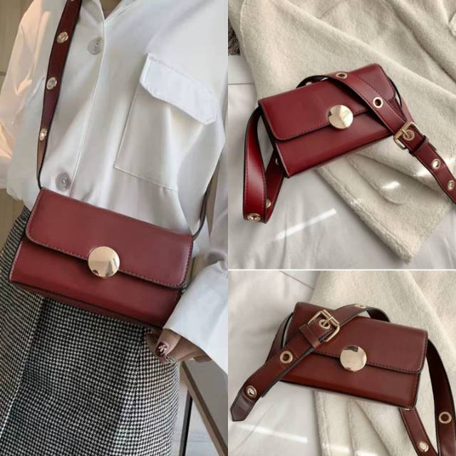 ready cod tas terbaru wanita cewek selempang handbag slingbag impor fashion  murah bahan kulit sentetis