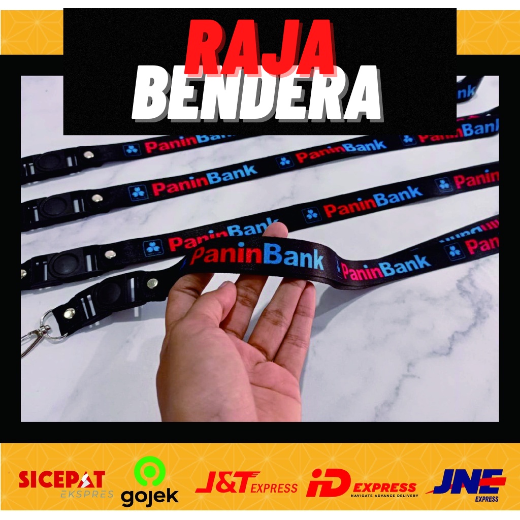

Lanyard Bank Panin Hitam / Lanyard Printing Custom Pandawa Tali Surabaya