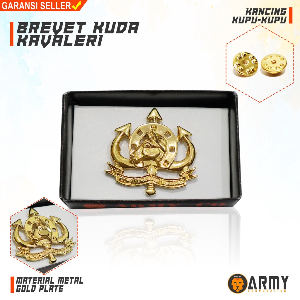 Wing brevet berkuda kavaleri / Pin kuda kavaleri