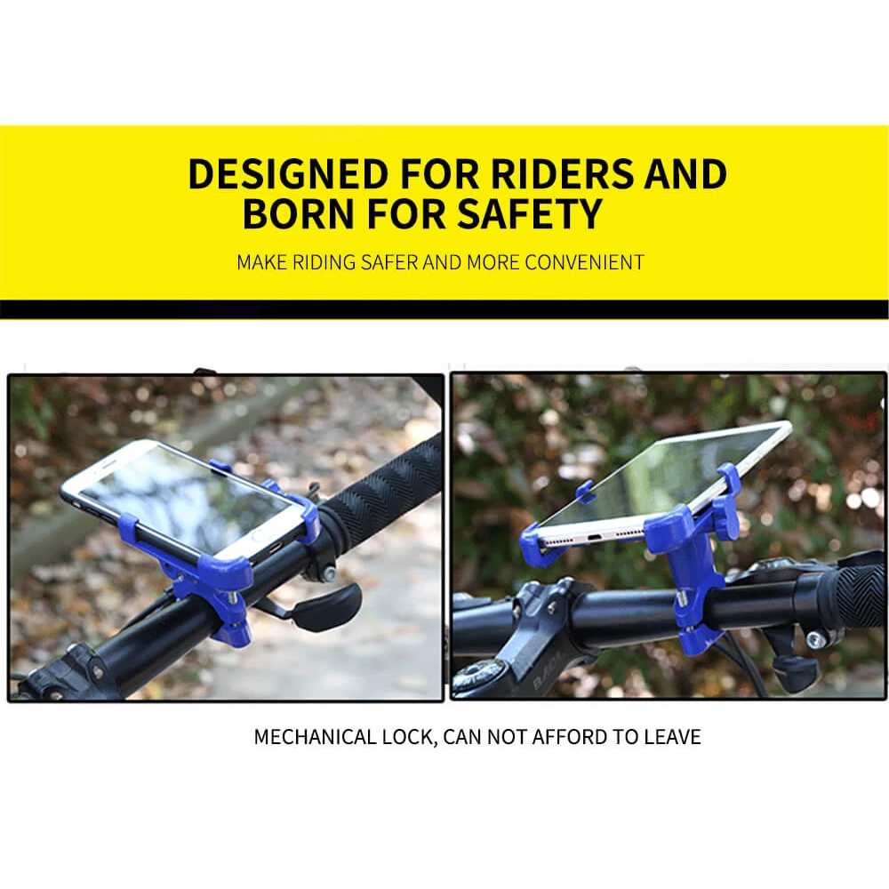 Holder Handlebar Sepeda Motor Smartphone Full Metal Body C-2