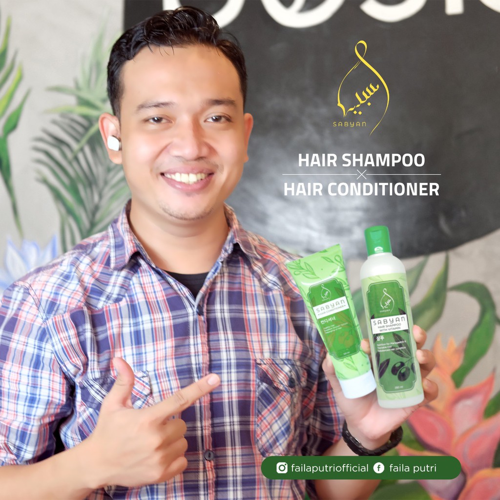 [PROMO] PAKET SABYAN HAIR SHAMPO &amp; HAIR CONDITIONER BPOM ORIGINAL