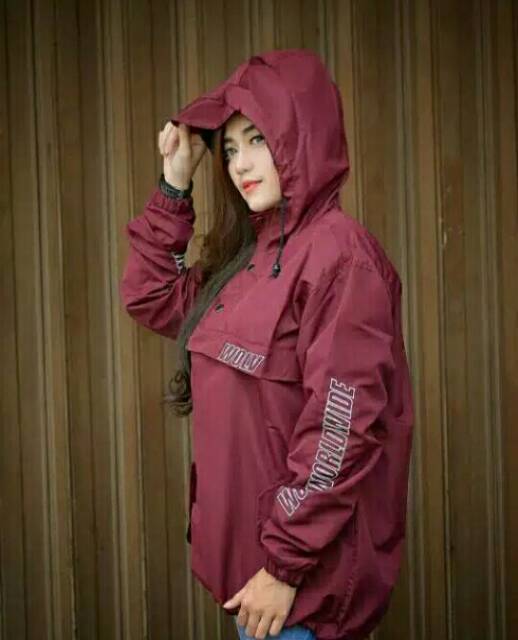 Jaket Parasut Wanita Cagoule Unisex