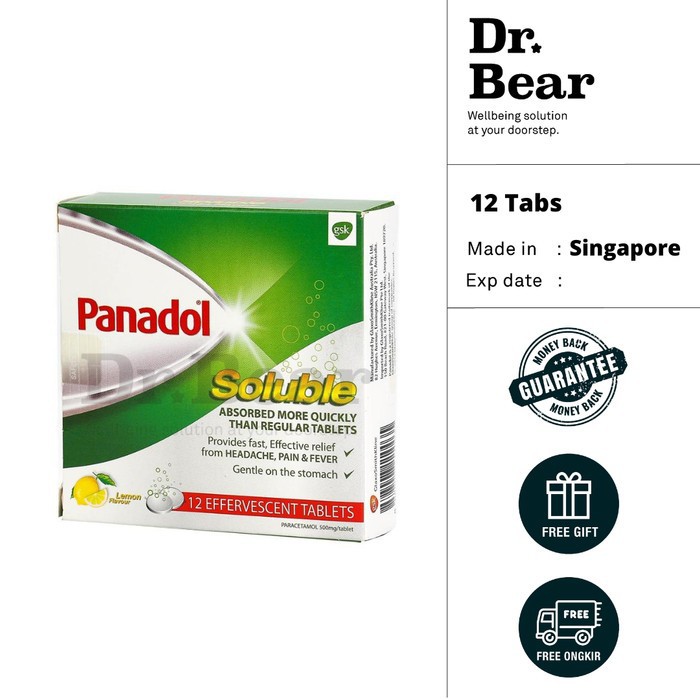 Panadol Soluble Effervescent Singapore 12 Tablets