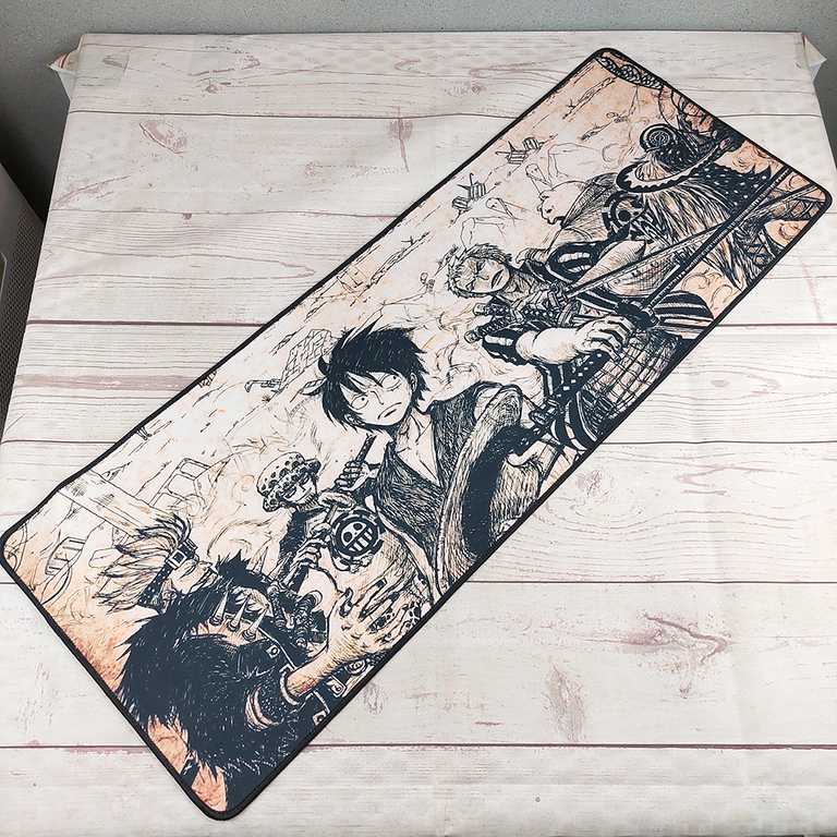 Professional Gaming Mouse Pad XL Desk Mat 30 x 80 cm / Mouse Pad Xl Gaming Rgb Anime One Piece Custom Besar 3D  large Anti Slip / Bantalan Mouse Pad Laptop Komputer Besar Profesional Gaming / Alas Tatakan Mousepad Polos Gambar Halus Murah Original