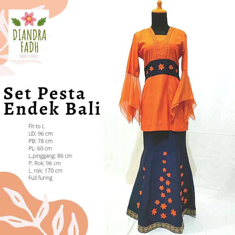Set Pesta Endek Bali PRELOVED
