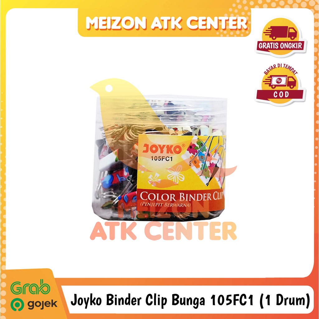 

JOYKO Binder Clip 105FC1 Bunga Klip Penjepit Kertas [1 DRUM]