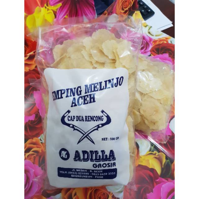 

Emping Melinjo asli Aceh Tipis Garing Renyah CAP DUA RENCONG 1/2 kg 500 gram Tipis Renyah Garing Terlaris