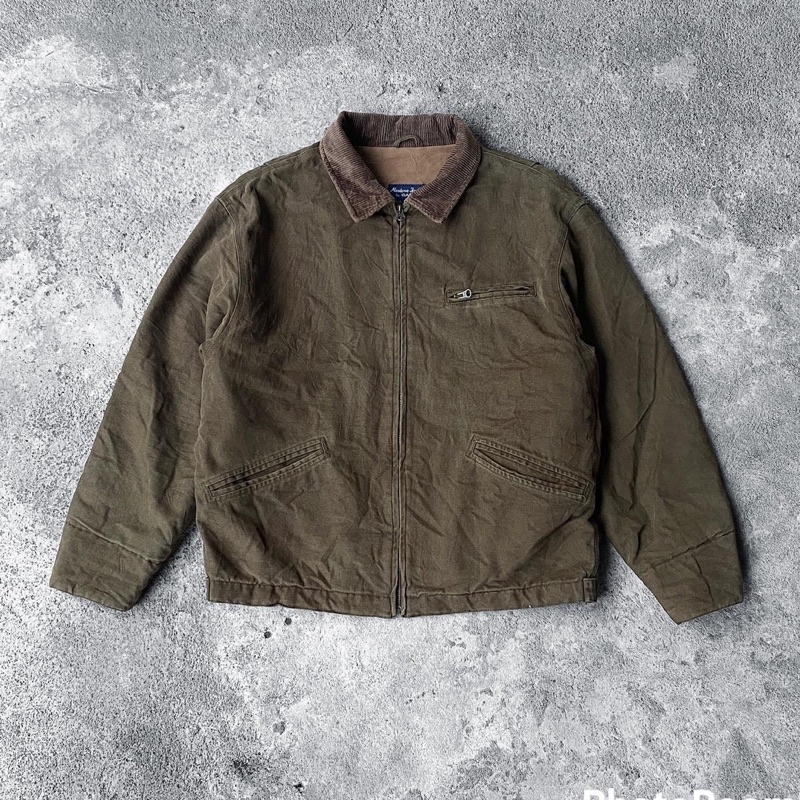 GANT MONTANA JACKET CANVAS OLIVE GREEN