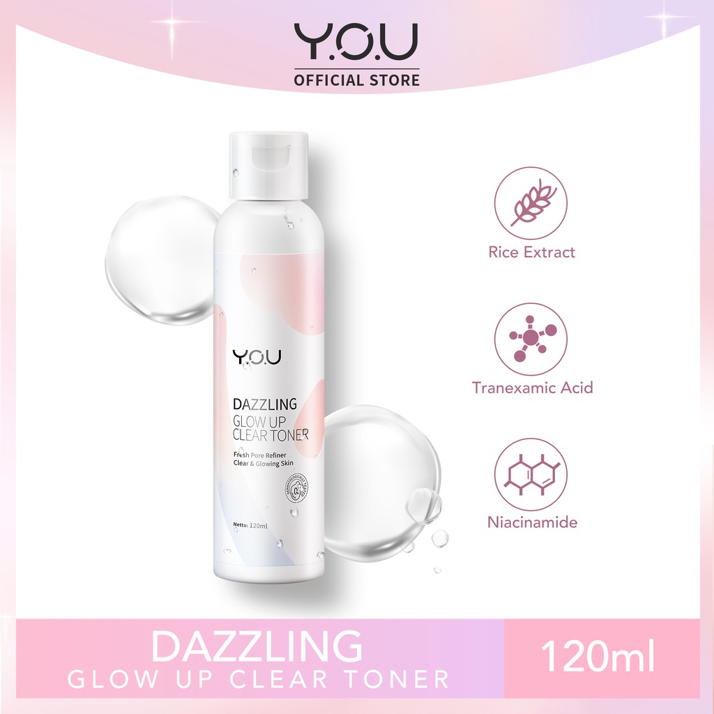 YOU Dazzling Glow up Clear Toner [ Menyegarkan dan  