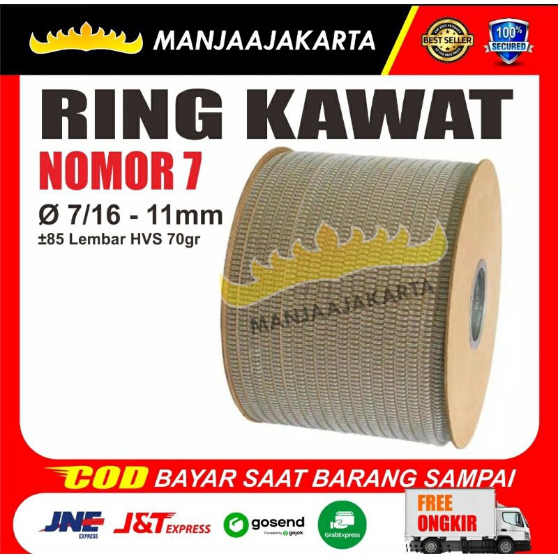 

Kawat Spiral No. 7 PutihTopas Spiral Kawat 7/16 Putih Ring Kawat Jilid Spiral kawat Spool Murah