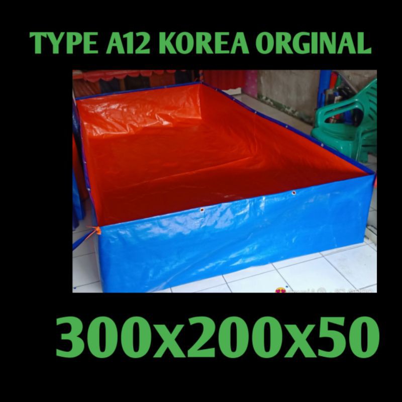 TEPAL KOLAM IKAN JUMBO TYPE A12 KOREA ORGINAL UKRAN 300x200x50