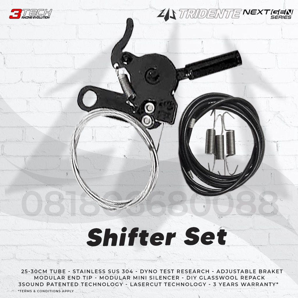 Shifter Set Knalpot 3 Suara 3tech Racing Evolution