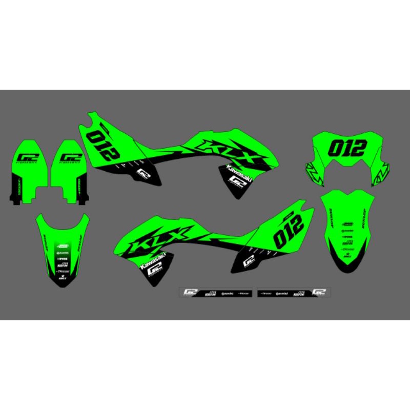 STIKER VARIASI KLX,DECAL STIKER KLX CONTOH STIKER MOTOR KLX