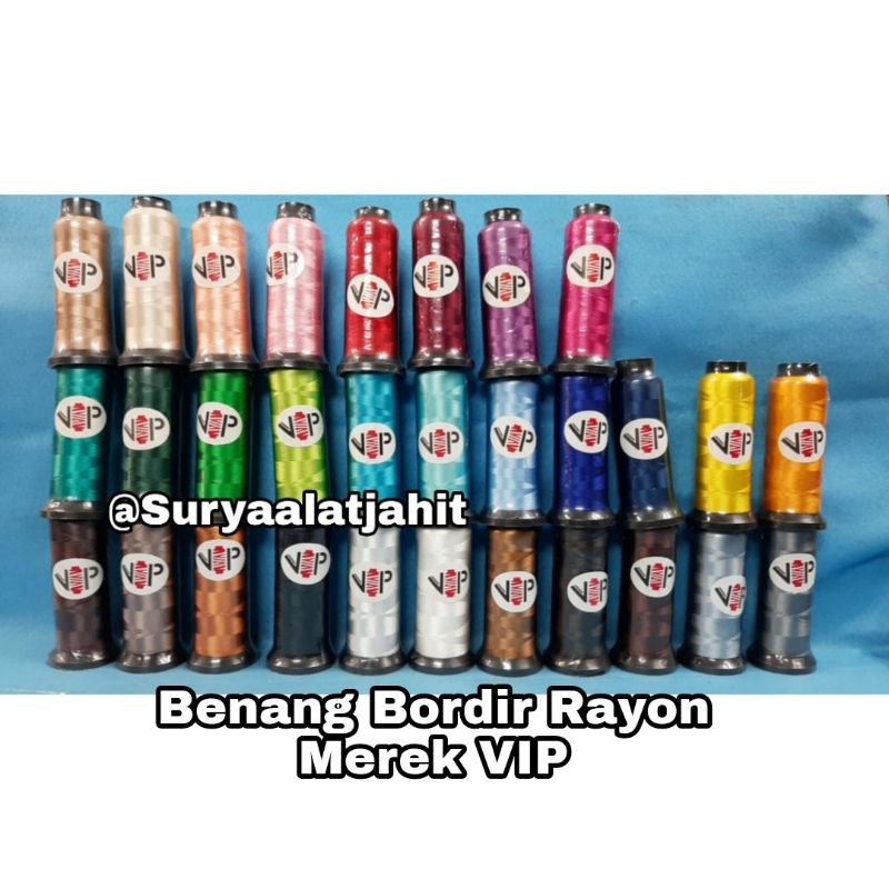 Benang Bordir Rayon VIP =rp.14.500/biji