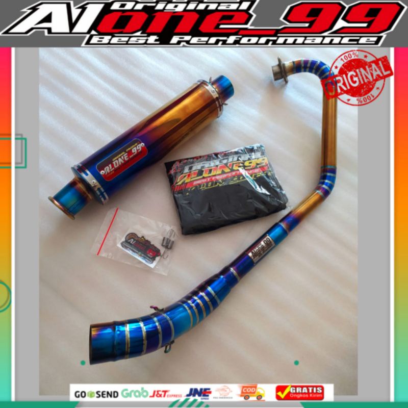 KNALPOT ALONE99 BEST PERFOMANCE PNP VXION NEW / OLD FREE KAOS