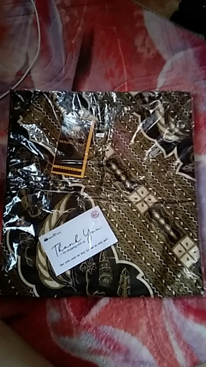 Benang Raja Tunik Batik Wanita Lengan Panjang Ukuran M L Xl