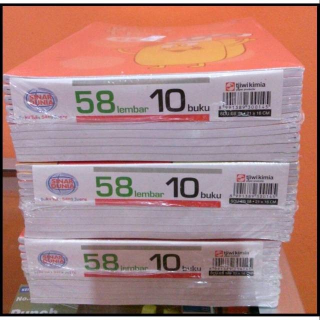 

Wow Buku Tulis Sidu / Sinar Dunia 38 Lembar & 58 Lembar - 1 Pak Limited