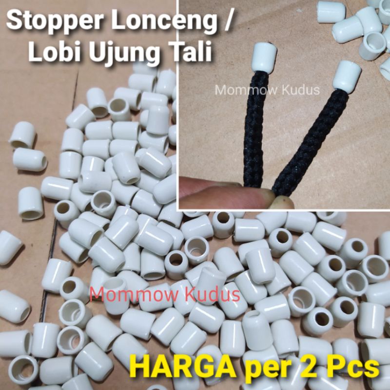 Stopper lonceng stopper lobi ujung tali