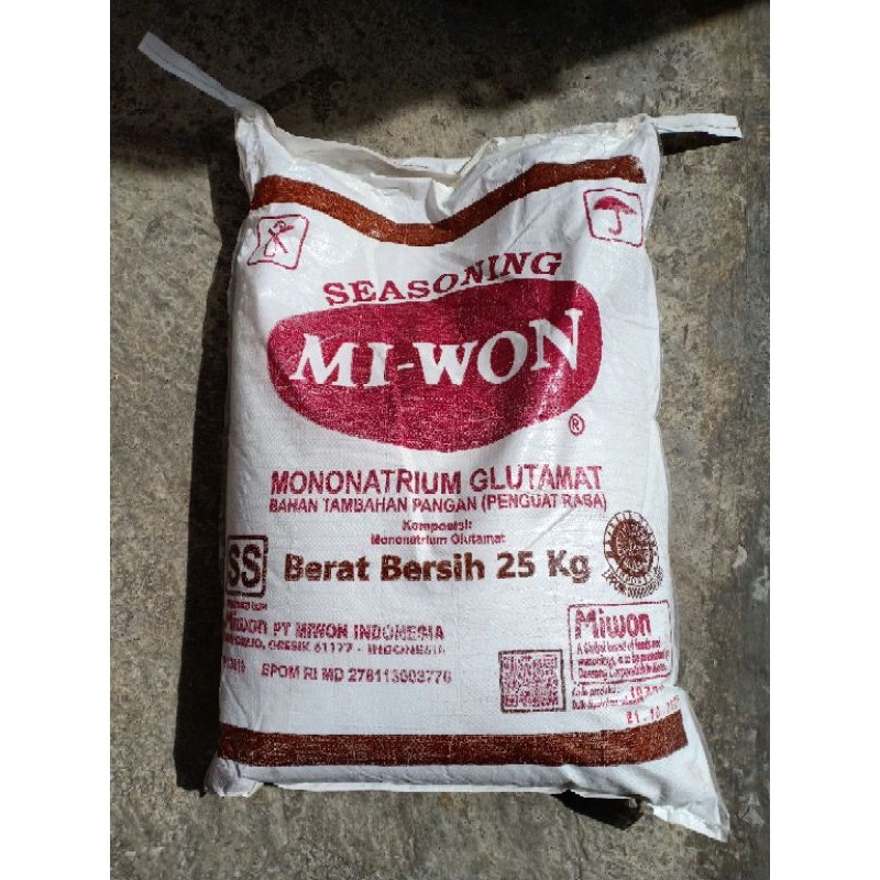 

Miwon Seasoning Mononatrium Glutamat 1 Sak 25 Kg Micin