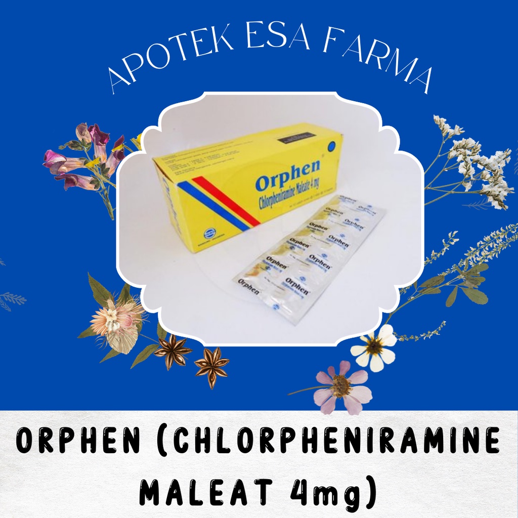ORPHEN (CHLORPHENIRAMINE MALEAT 4mg)