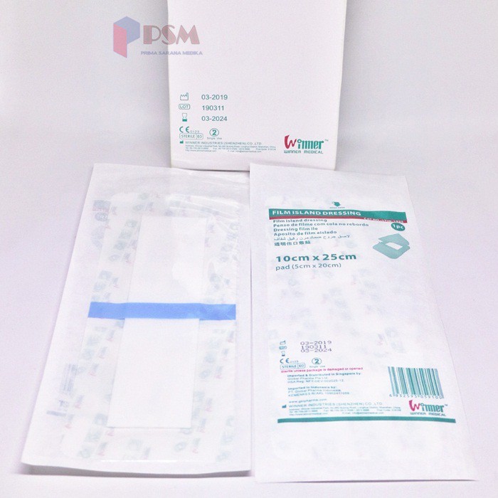 Film Dressing 10x25cm Winner / Plester Anti Air isi 20 sejenis Dermafix Tegaderm