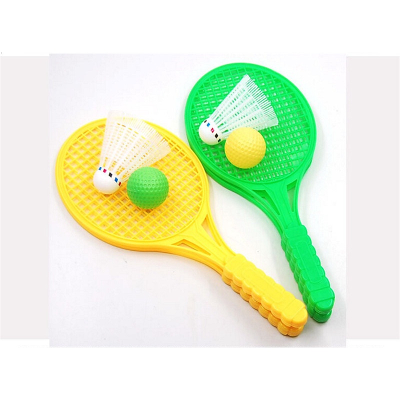 【beautifulhome12.id】1pair Child Badminton Tennis Racket Baby Sports Bed Toy Educational Toys