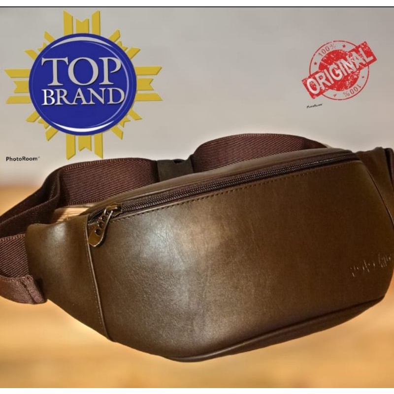 Spesial Edisi  TAS WAIST BAG PREMIUM CLASS PU QUALITY ORIGINAL POLOZADA SELEMPANG PRIA BEST SALLER