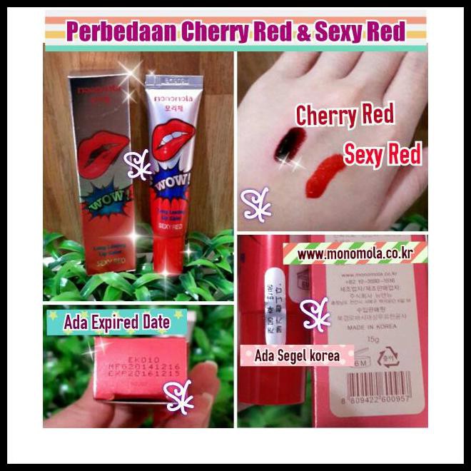 EKSKLUSIF LIPS TATTOO WOW MONOMOLA KOREA / TATO BIBIR / LIP TATTO - ORANGE 