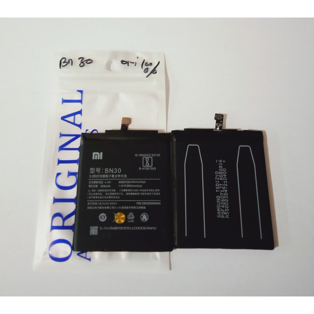 BATERAI BATTRE  BATERAI XIAOMI REDMI 4A /BN30  ORIGINAL 100%