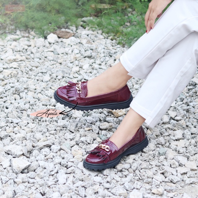  DAMELIA  AQEELA DOCMART SLIP ON WANITA Shopee Indonesia