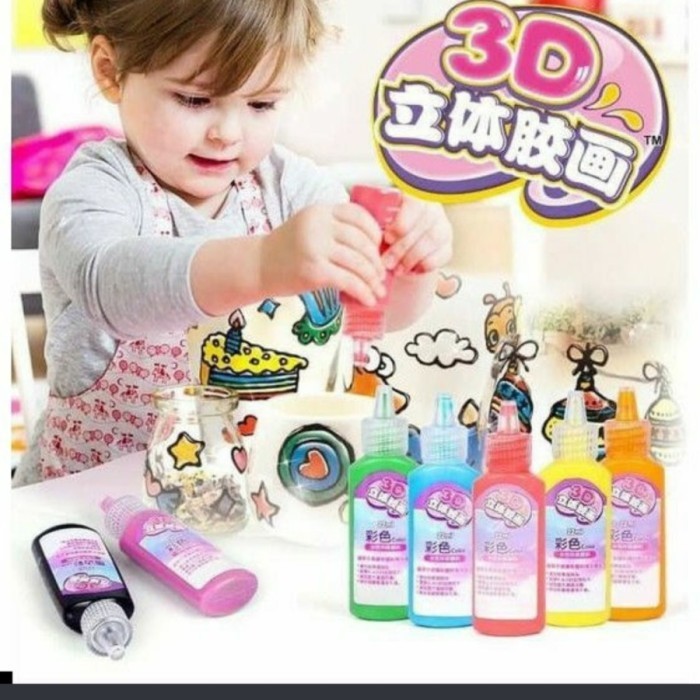 UKURAN NORMAL S Regular 3d instant sticky art anak