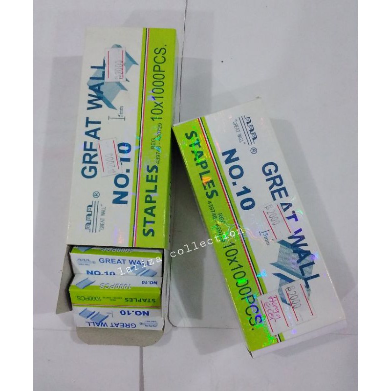 

Isi Staples Great Wall No 10