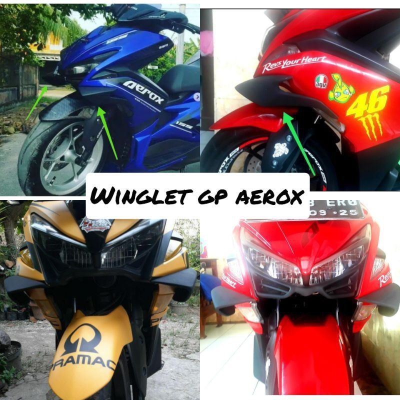 aero winglet aerox 155 winglet aerox 155 model GP aero dinamis aerox 155 vva GP