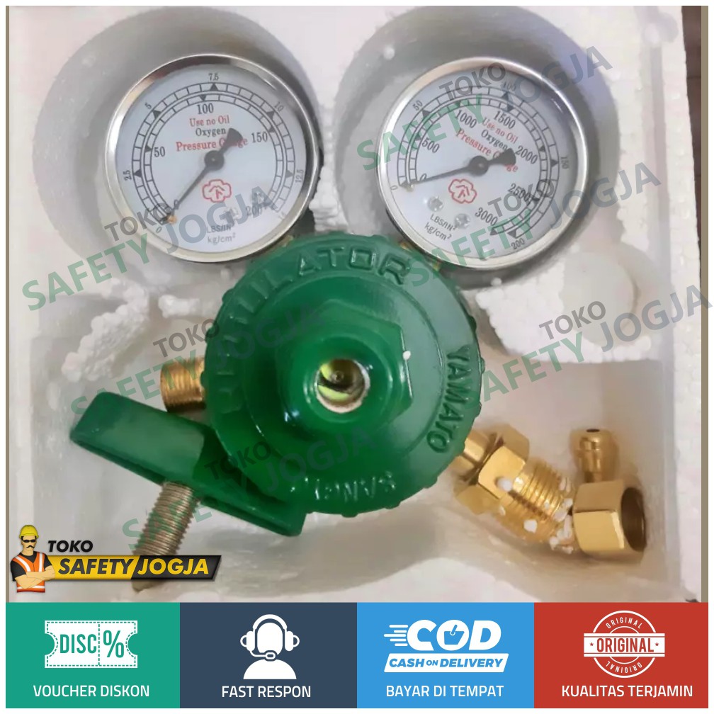 Regulator Las Oksigen Max Yamato Tabung Gas Oxygen Welding ORIGINAL