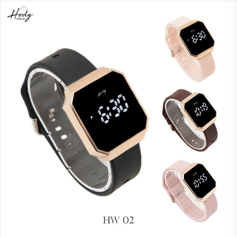 Hody Watch HW-02 Jam Tangan Digital Wanita Pria Unisex Premium Original BEST SELLER