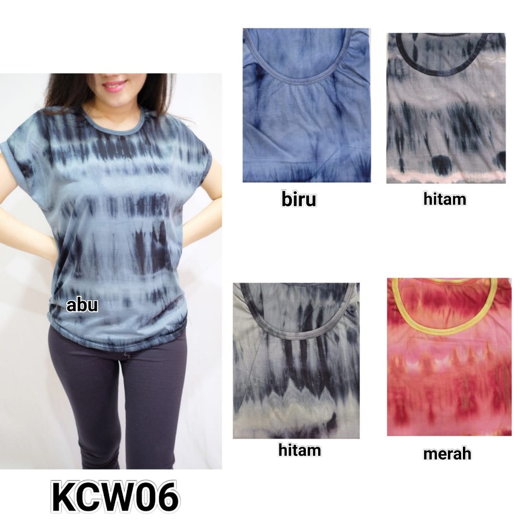 Kaos Wanita Lengan Pendek Banyak Corak / Kaos Murah / Atasan Wanita Murah Part 1