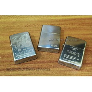 KOREK API ZIPPO CLASIC CHROME / SP MANCIS PEMANTIK LIGHTER