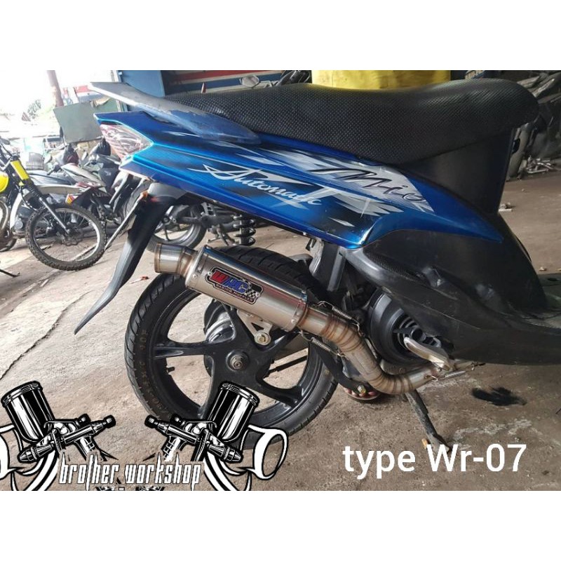 Knalpot WRC mio soul fino karbu Knalpot racing bebasan type Wr-07