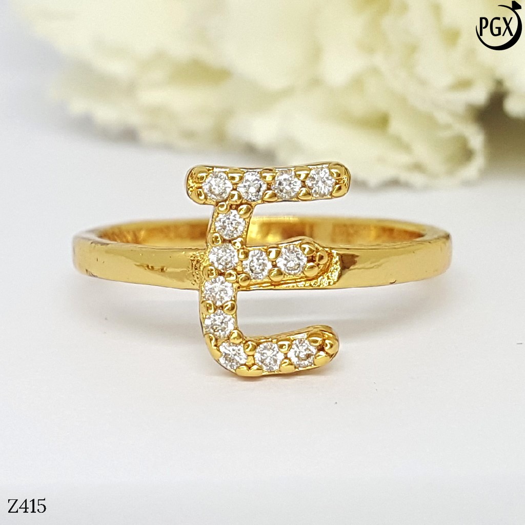 PGX Cincin Xuping Wanita Aksesoris Fashion Perhiasan Lapis Emas Premium - Z415