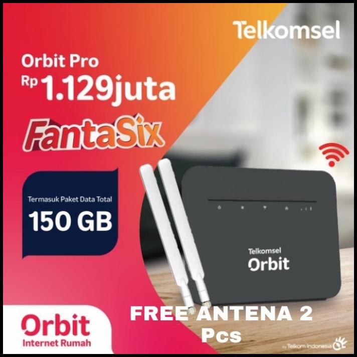 (Harga Terbaik) Telkomsel Orbit Pro Modem Wifi 4G Free 50Gb Kuota