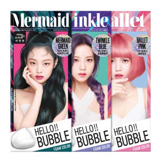 MISE EN SCENE HELLO BUBBLE NEON  Cat rambut korea BLACKPINK SEPERTI SHAMPOOAN  (BISA COD)