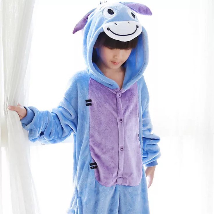 BAJU ONESIE KOSTUM EEYORE WINNIE THE POOH PIGLET ANAK COSPLAY