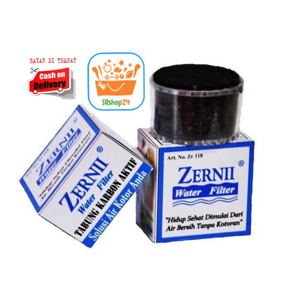 Paket Refill Carbon Filter Air Zernii + Kapas Saringan